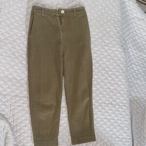 Road to Nowhere Olive Green High-Rise Ankle Jeans size 0